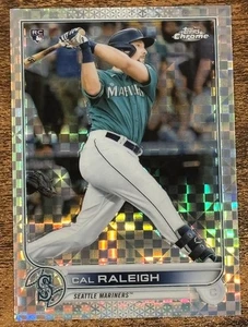2022 TOPPS CHROME CAL RALEIGH ROOKIE X-FRACTOR RIFRATTORE RC - Foto 1 di 2