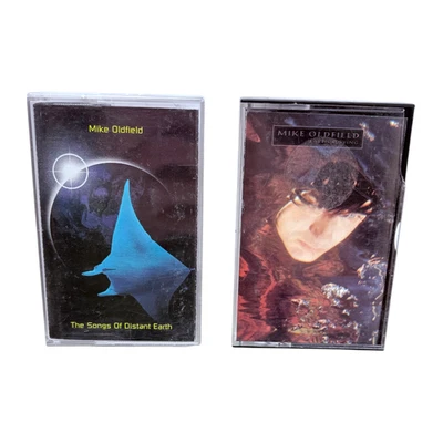 Mike Oldfield ( Cassette Tape Bundle ) Earth Moving & The Songs Of Distant Earth - Image 1 of 4