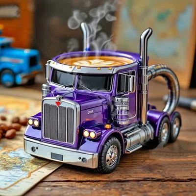Durable Semi Truck Coffee Mug – Handcrafted Truck Cup for Men & Women - Image 1 of 4