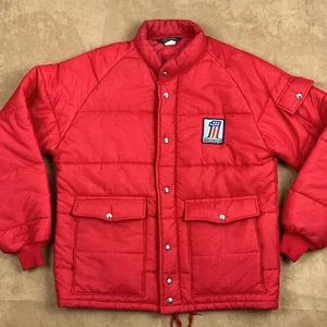 70s Swingster Harley Davidson Quilted Jacket Red Vintage L - Picture 1 of 11