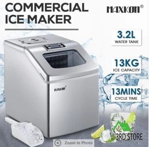 Maxkon 13KG Portable Ice Maker Machine Ice Cube Commercial Fast Quick Freezer - Picture 1 of 11