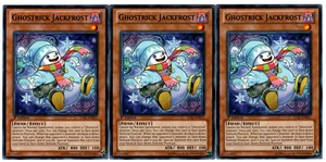 Yugioh- 3X Ghostrick Jackfrost - Common - 1st Edition - LVAL-EN021 - Near Mint - Picture 1 of 1