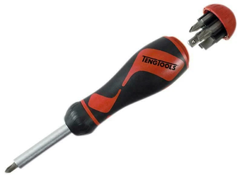 Teng Mdr908 Ratchet Driver & Bit Set Of 6 TENMDR908 - Image 1 of 1