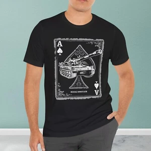 T-shirt militare M110A2 obice semovente asso di picche - Foto 1 di 10