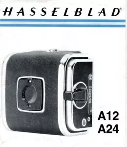 Hasselblad A12/A24 Roll Film Magazines owner's manual (6 pages/1986) - Picture 1 of 3