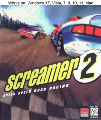 Screamer 2 PC Mac Game 1996 Windows 10 11 - Image 1 of 2