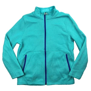 Girl's Spyder Jacket Size XL 18 Teal Full-Zip Stand Collar Poly Activewear - Picture 1 of 10