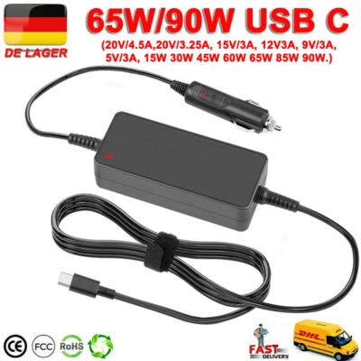 PD Typ C USB C Auto Ladegerät Netzteil Adapter für Notebook Ladegerät Universall - Bild 1 von 4