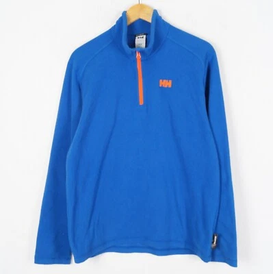 HELLY HANSEN POLARTEC Men's Fleece Jumper Size M 1/4 Zip Blue Pullover me12547 - Image 1 of 4