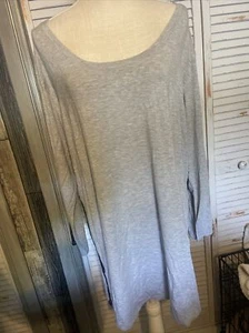 NWT Victoria Secret Sleep T Shirt Gray Large - Picture 1 of 3