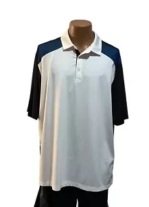 Polo de golf Walter Hagen XL para hombre blanco negro 11 mayores poliéster/spandex - Imagen 1 de 5