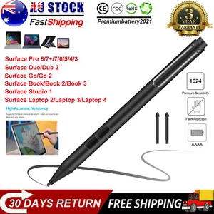 Stylus Pen For Microsoft Surface Pro 3/4/5/6/7/8 Go 2/3 Duo/ Duo 2 Book 2/3 AU - Picture 1 of 11