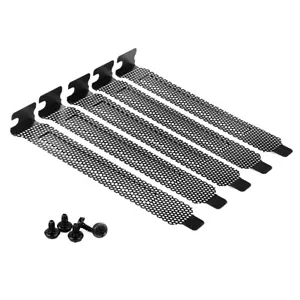 5Pcs PC Case PCI Expansion Slot Back Plate Cover Dust Filter Hard Steel Blank 1 - Bild 1 von 9