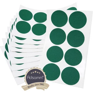 80 x Filzgleiter | Ø 50 mm | Grün | rund | 1.5 mm dünne selbstklebende Filz-M... - Bild 1 von 4