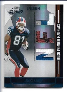 James Hardy 2008 Absolute Rookie Premiere Materials Spectrum #273/100 Bills RC - Imagen 1 de 2