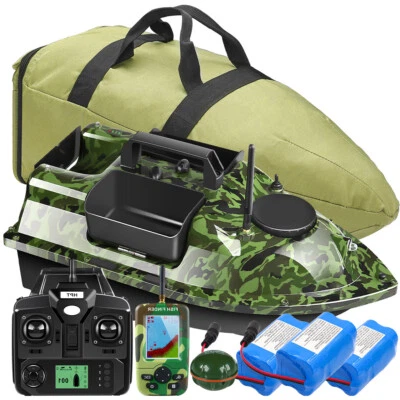 500M GPS Futterboot Karpfen Angel GPS köderboot mit Echolot LCD Fischfinder - Bild 1 von 4