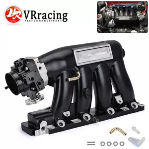 K Series Intake Manifold + Throttle Body For Acura Honda TSX Civic Si K20 K24 BK - Picture 1 of 16