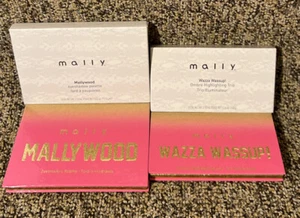 2 PC. Mally Mallywood Eyeshadow Palette & Mally WAZZA WASSUP! Ombre Highlighting - Picture 1 of 6