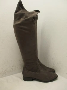 Ivanka Trump Gray Suede Pull On Womens Over The Knee Boot Size 8 M - Picture 1 of 13