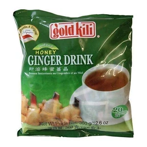 Ginger Drink Gold Kili 40 Sachets Packed in 2 Bags, 12.6 oz (With Honey) - Picture 1 of 4