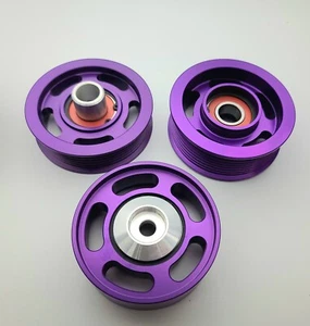 Juego de 3 ruedas locas Special Purple AMG Mercedes E55, CLS55, SL55, CL55 M113K 2003-08 - Imagen 1 de 1