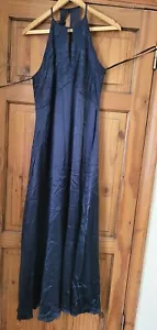 Monsoon Sequined Dress Women's Long Navy Evening/Wedding Size 12 - Picture 1 of 9