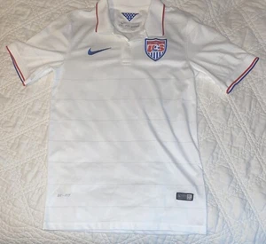 Nike Usa National Soccer Team Mens Sz Small White Jersey World Cup 2014 - Picture 1 of 8