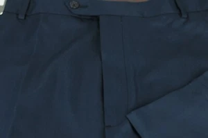 Daniel Cremieux Anzughose einfarbig marineblau Polyester vorne flach 42 x 32 für Herren neu mit Etikett - Bild 1 von 4