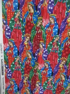 "The Enchanted Desert" Virgin of Guadalupe Mary Robert Kaufman 18"X44" NEW - Picture 1 of 6