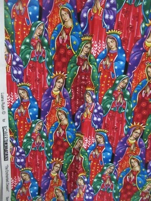 "The Enchanted Desert"  Virgin of Guadalupe Mary Robert Kaufman  18"X44"  NEW - Image 1 of 4