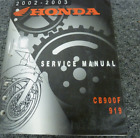 2002 2003 Honda CB900F 919 Service Shop Repair Manual OEM 61MCZ01