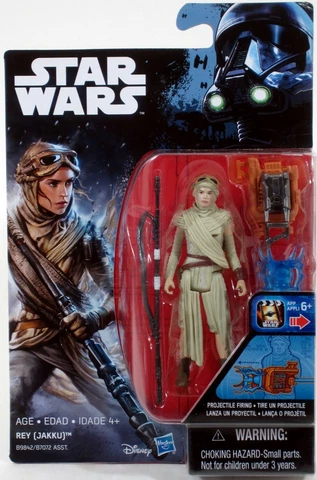 Hasbro Star Wars Force Awakens REY (JAKKU) 3.75 Projectile Firing action figure Cover