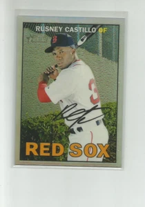2016 TOPPS HERITAGE CHROME REFRACTORS #THC486 RUSNEY CASTILLO 011/567 - Picture 1 of 2