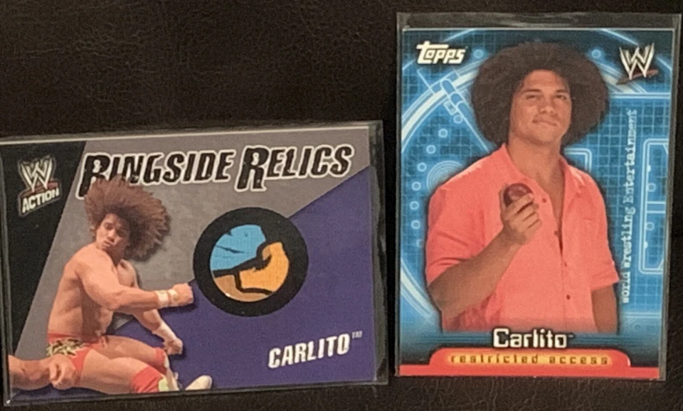 Carlito 🇵🇷 WWE Action Ring Side Relics Restricted Access Collectors Cards - Image 1 of 4