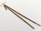 ANTIQUE ROLLED GOLD DOUBLE ALBERT WATCH CHAIN 40.2g