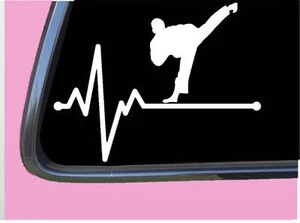 Karate Lifeline TP 242 vinyl 8" Decal Sticker dojo black belt uniform - Picture 1 of 1