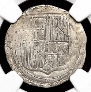 SPAIN. Ferdinand and Isabella, 1474-1504, Silver Real, Seville, NGC XF Details - Picture 1 of 4