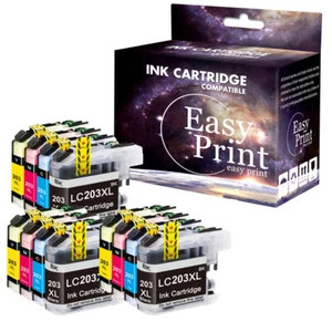 12 piezas Nueva tinta LC203XL LC-203 XL se adapta a Brother MFC-J460DW MFC-J480DW MFC-J485DW - Imagen 1 de 1