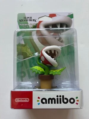 Interruptor Amiibo Plant Piraña Super Smash Bros Nuevo Sellado de Fábrica SSB 1er Foto 1 de 4