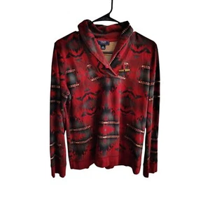 Chaps Brick Color Western pullover - Picture 1 of 5