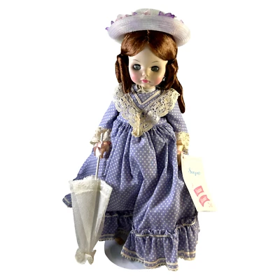 Boneca retrato vintage Madame Alexander 13" Sargent # 1576 na caixa com chapéu etiqueta - Imagem 1 de 4