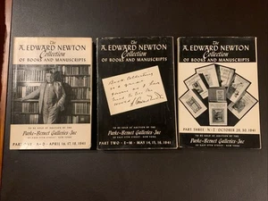A Edward Newton Collection of Books and Manuscripts volumes 1-3 1st ed. HC w/ DJ - Picture 1 of 8