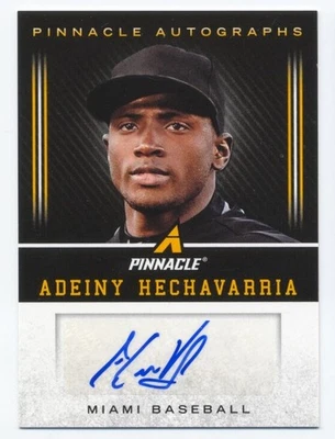 A6817- 2013 Pinnacle Autographs #AH Adeiny Hechavarria Auto - NM-MT - Image 1 of 2