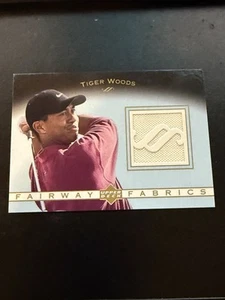 Tiger Woods 2003 Upper Deck Fairway Fabrics Tournament Worn Memorabilia Card - Picture 1 of 2