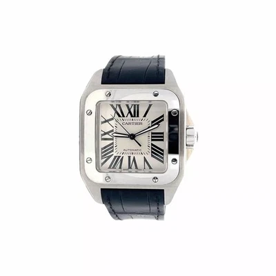 Cartier Santos 100 W20073X8 2656 Automatic Just Serviced New Leather Strap Watch - Image 1 of 4