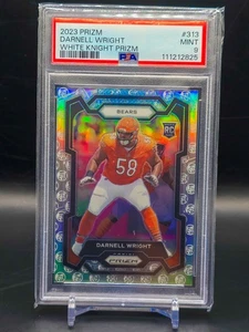 2023 Prizm Football Darnell Wright Rookie White Night Prizm /3 #313 PSA 9 - Picture 1 of 2