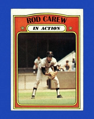 1972 Topps Set-Break #696 Rod Carew Ia en muy buen estado-en muy buen estado *GMCARDS* Foto 1 de 2