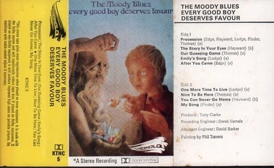 Moody Blues Every Good Boy Deserves Favour cassette UK Threshold 1971 cassette - Image 1 of 3