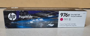 Tinte HP 976Y Magenta L0R06A Neu OVP HP PageWide Pro 552 577 MHD 05.2020 MwSt - Afbeelding 1 van 6