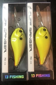(2) 13 Fishing Cliff Banger 70 Crankbait - #18 Tweetie Pie - Discontinued - Bild 1 von 4